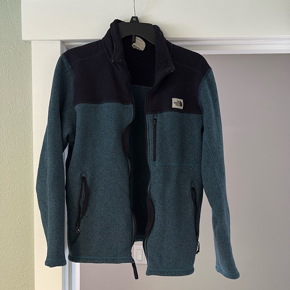 The North Face Performance Fleece Jacket with High Collar and Full-Length Zipper